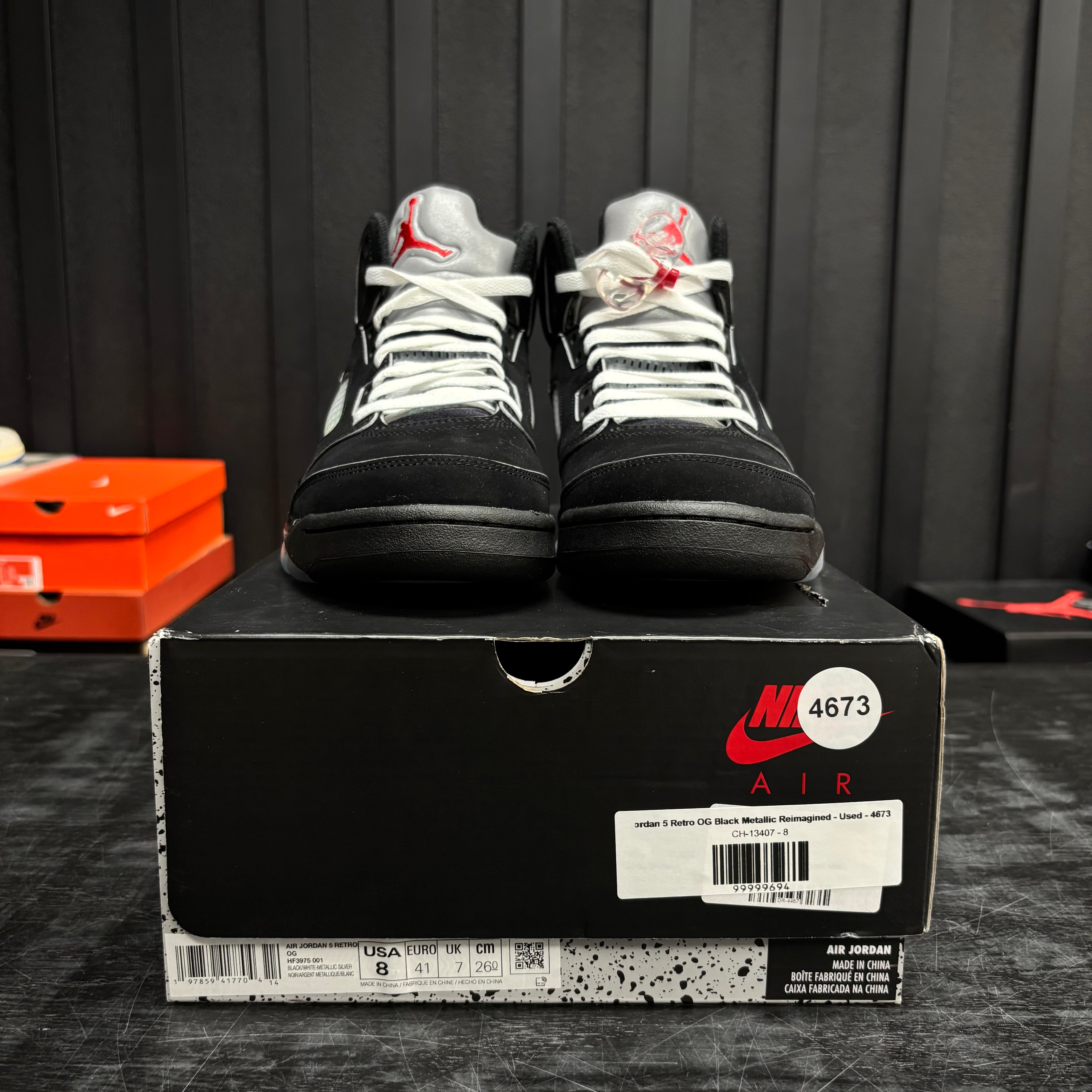 Jordan 5 Retro OG Black Metallic Reimagined - Used - 4673