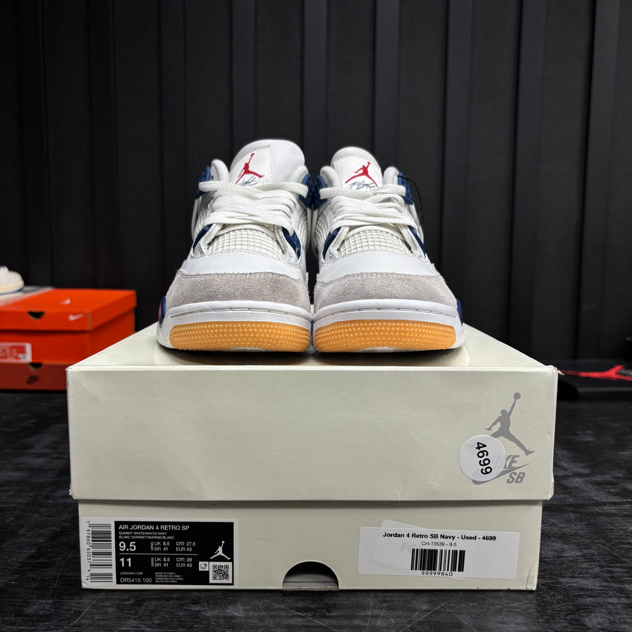 Jordan 4 Retro SB Navy - Used - 4699