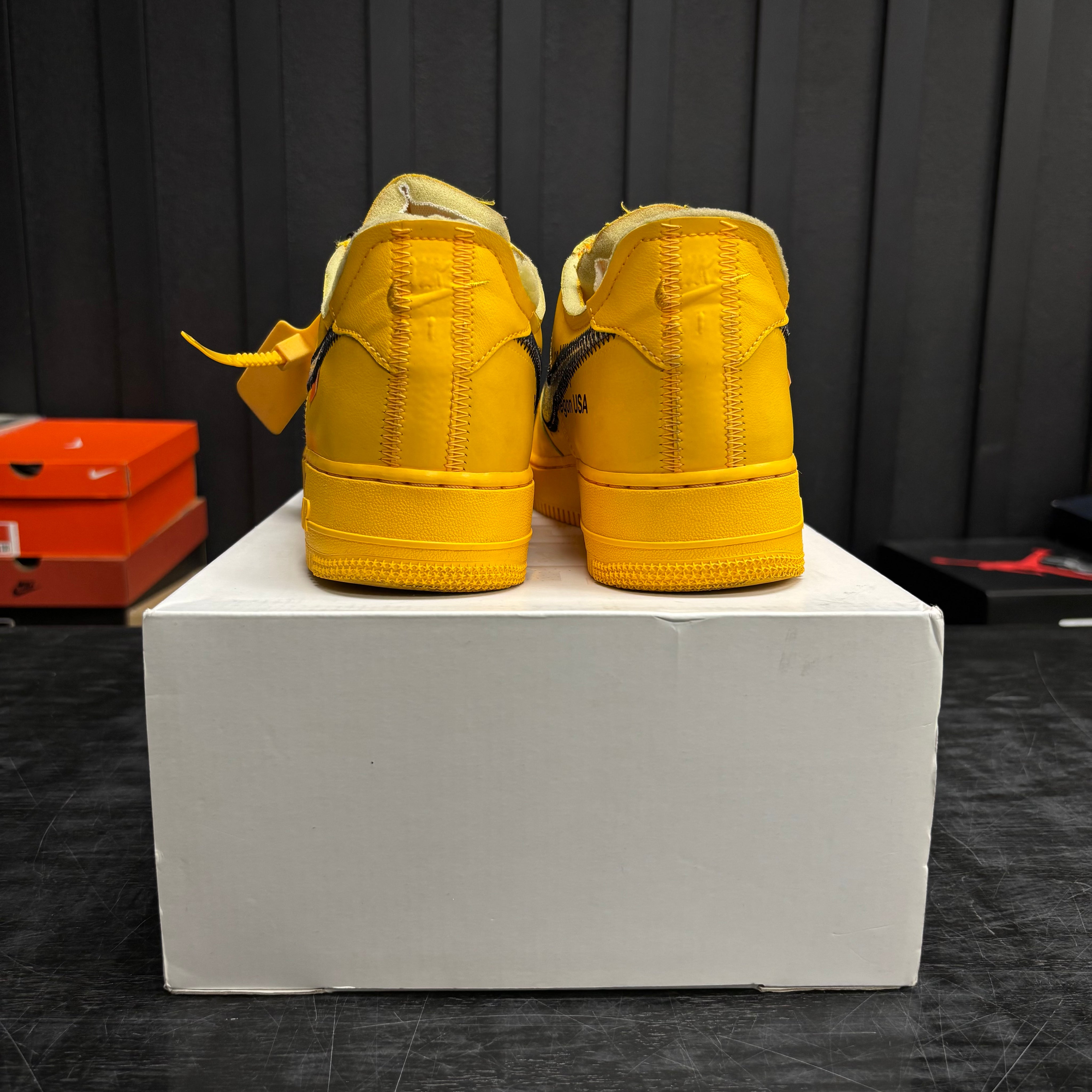 Nike Air Force 1 Low Off-White ICA University Gold - Used - 4695
