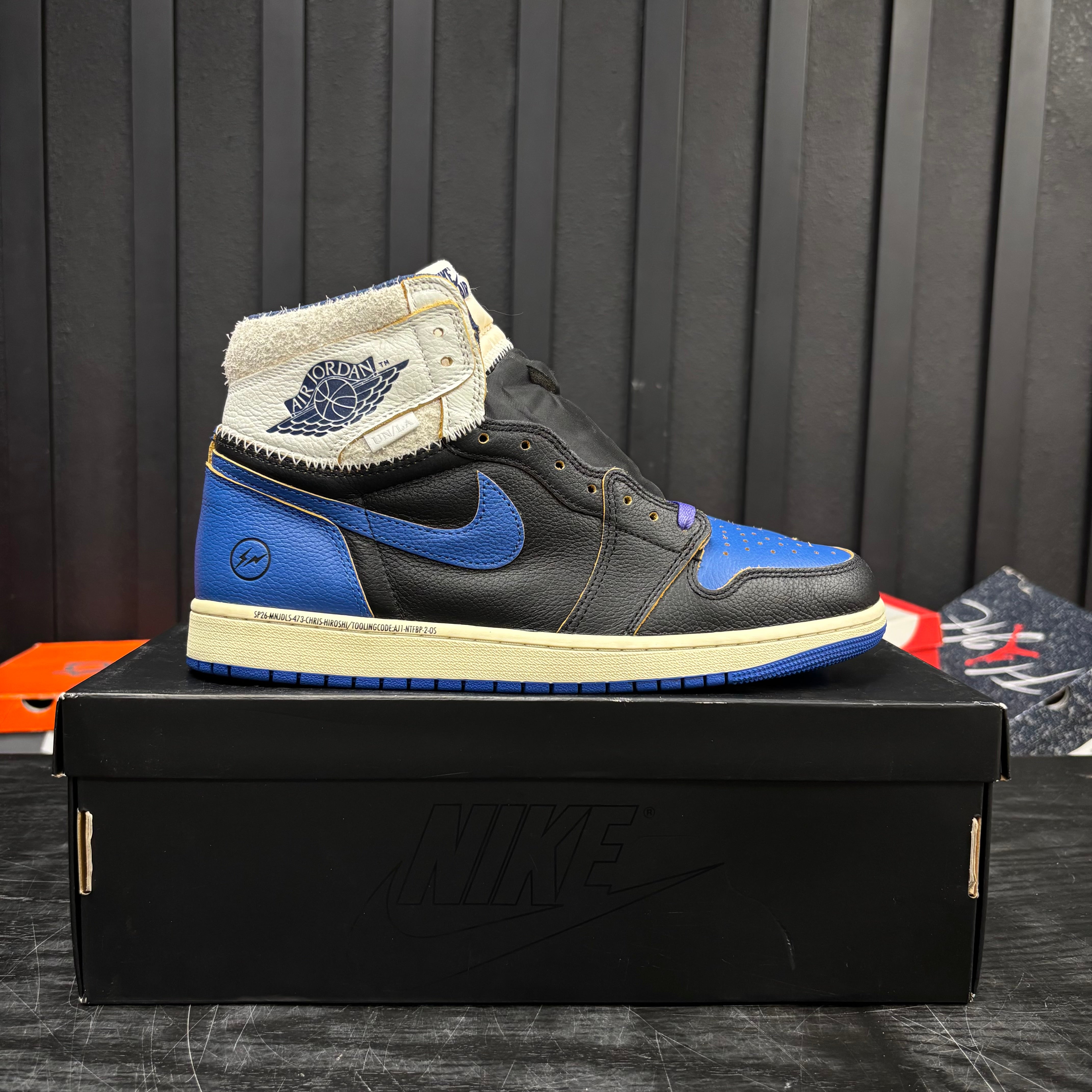 Jordan 1 Retro High OG SP Fragment x Union LA Sport Royal - Used - 4711