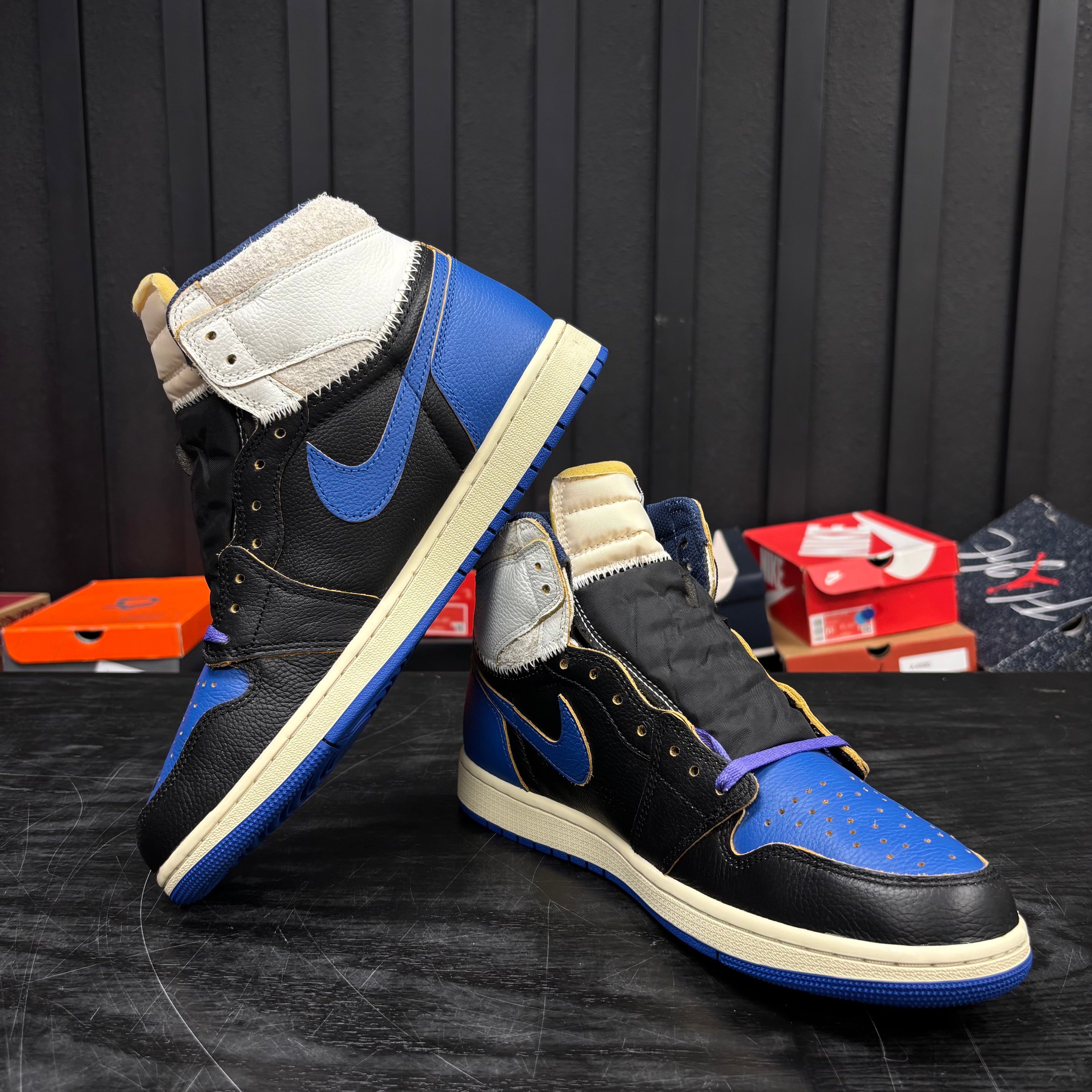 Jordan 1 Retro High OG SP Fragment x Union LA Sport Royal - Used - 4711