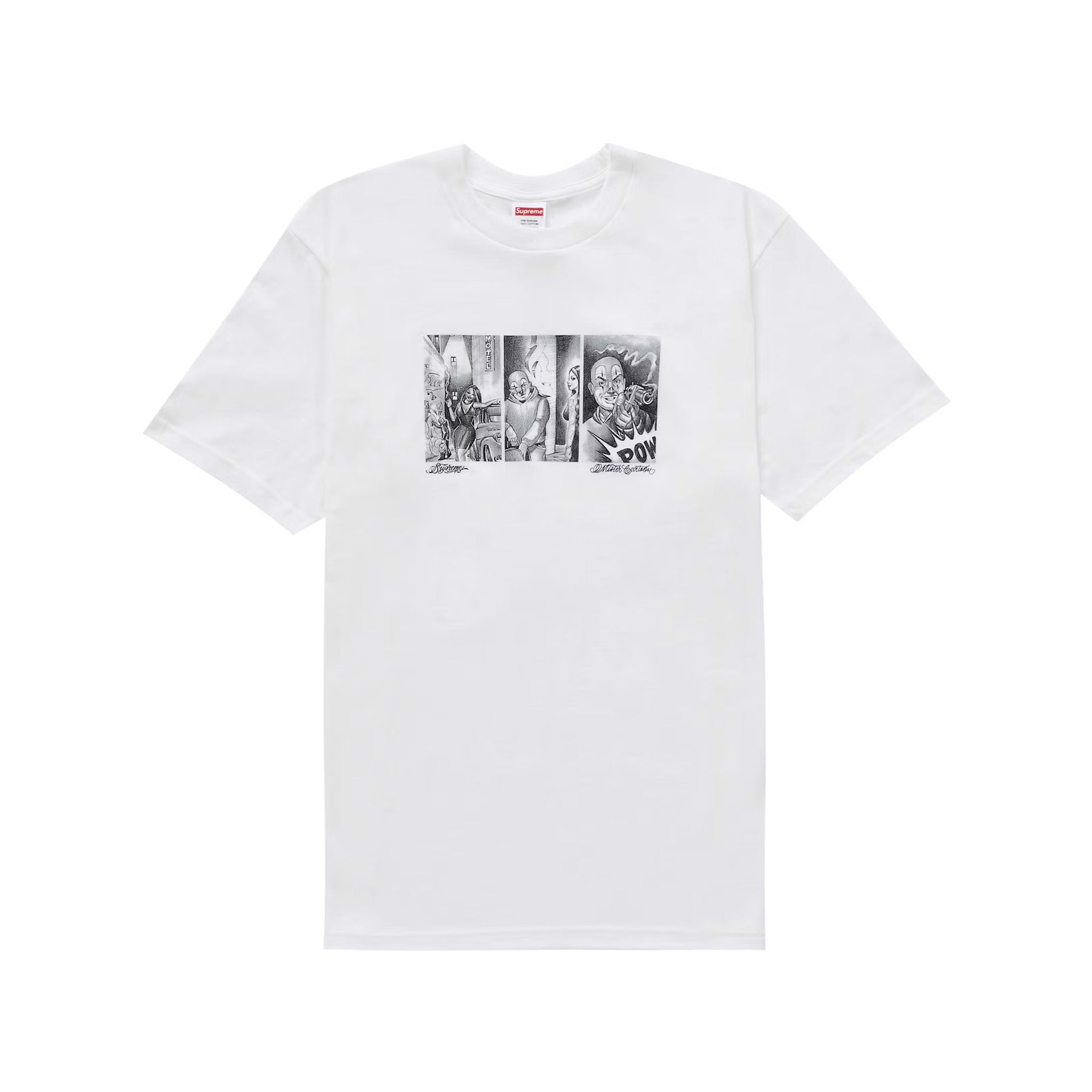 Supreme Mister Cartoon Pow Tee White - Common Hype