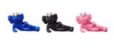KAWS TIME OFF Vinyl Figure Set Blue/Black/Pink