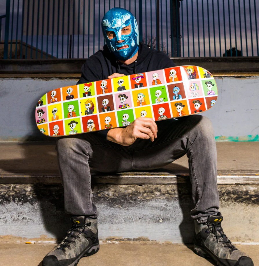 Jarritos Skateboard Deck - NFT Collage