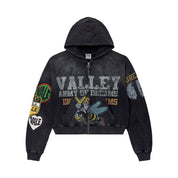 Vale Forever Army Zip Up Black - Common Hype