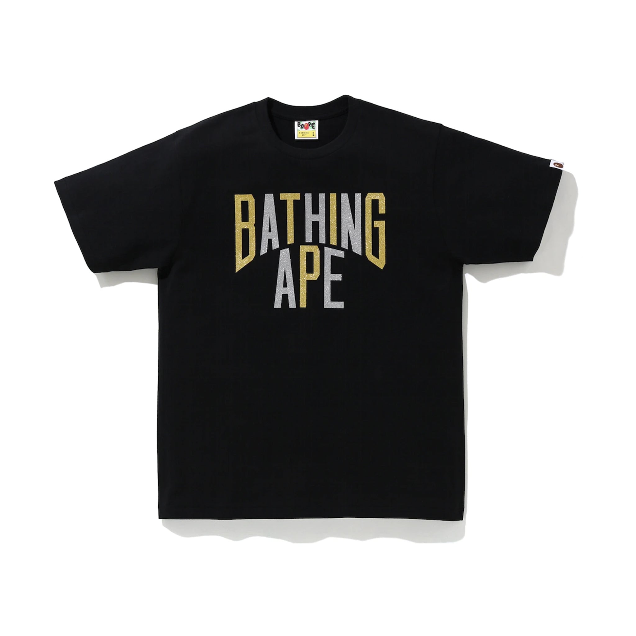 A Bathing Ape Glitter NYC Logo Tee Black