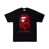 Bape Color Camo By Bathing Ape Tee Black Red