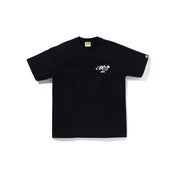 Bape Embroidery Style Souvenir Logo Tee Black - Common Hype