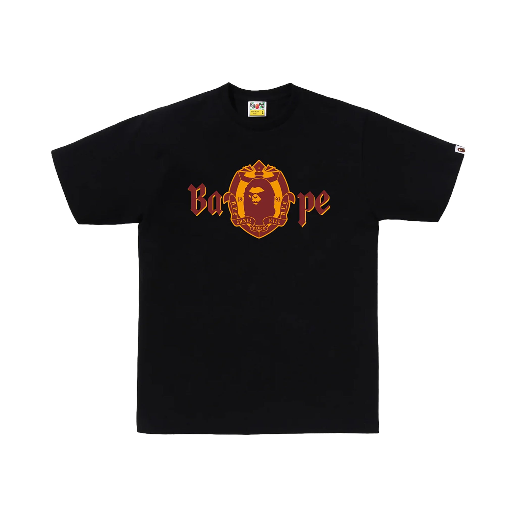 Bape Old English Logo Tee Black