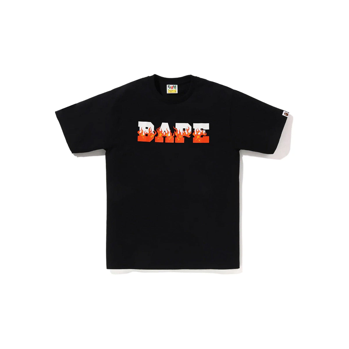 Bape Flame Logo Tee Black/Red | Common Hype