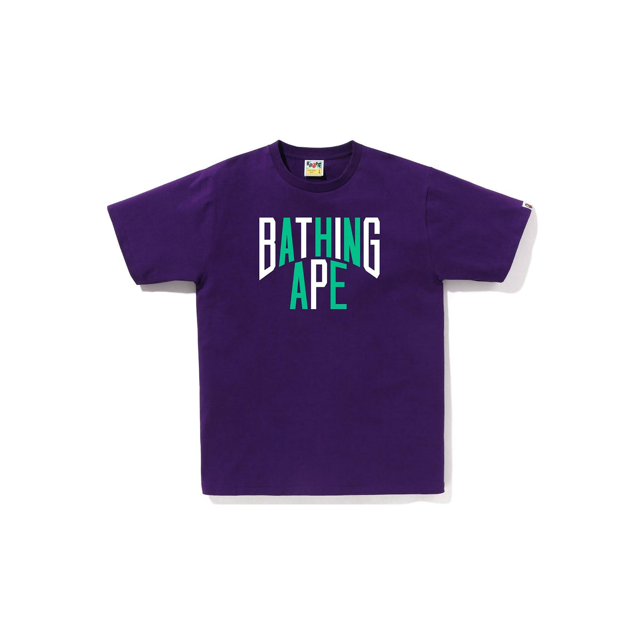 A Bathing Ape Colors NYC Logo Tee Purple
