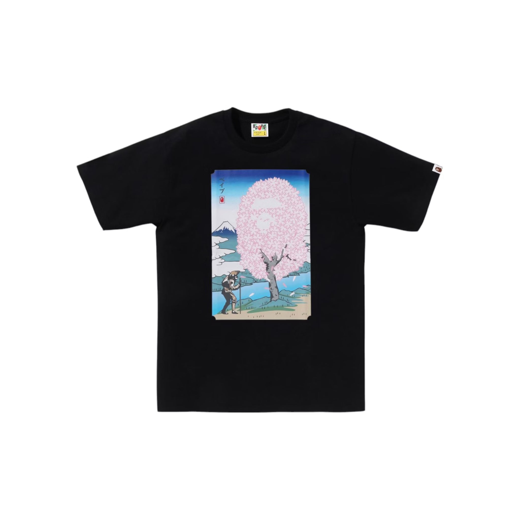 Bape Japan Sakura Tee Black - Common Hype