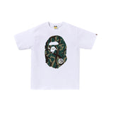Bape Trial Camo Big Ape Head Tee White