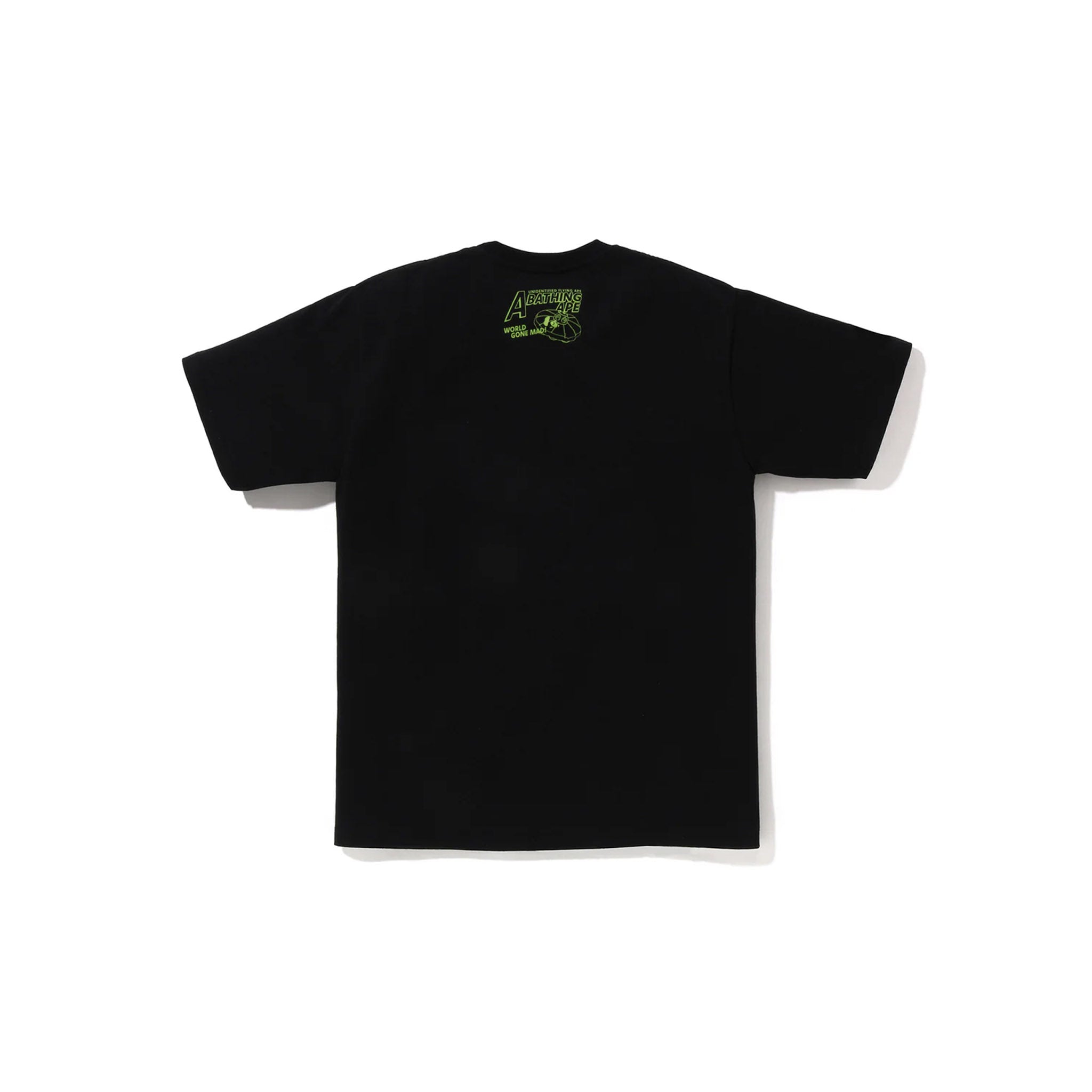 Bape Ape Head UFO On Moon Tee Black - Common Hype