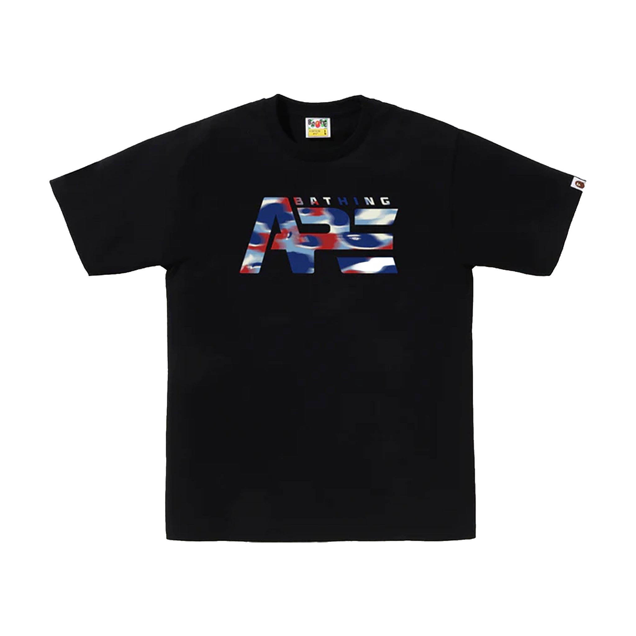 Bape Screen Camo Tactical Logo Tee Black