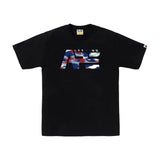 Bape Screen Camo Tactical Logo Tee Black