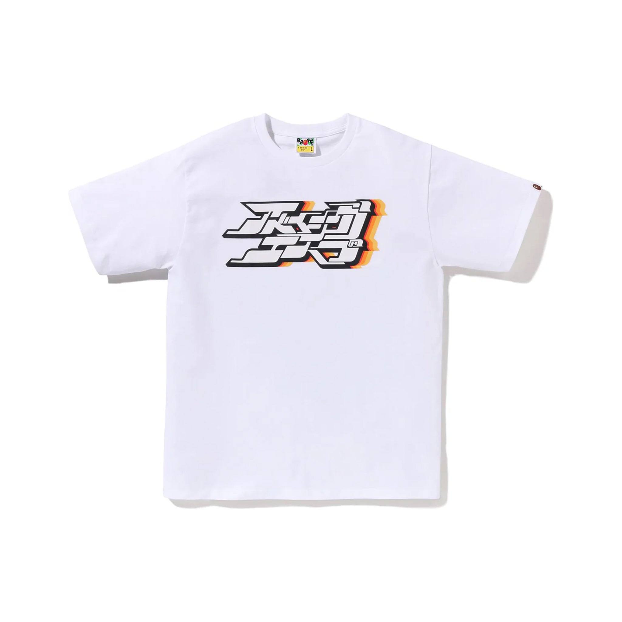 Bape Japanese Graffiti Letter Tee White