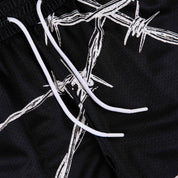 Common Hype Barbed Wire Shorts Black
