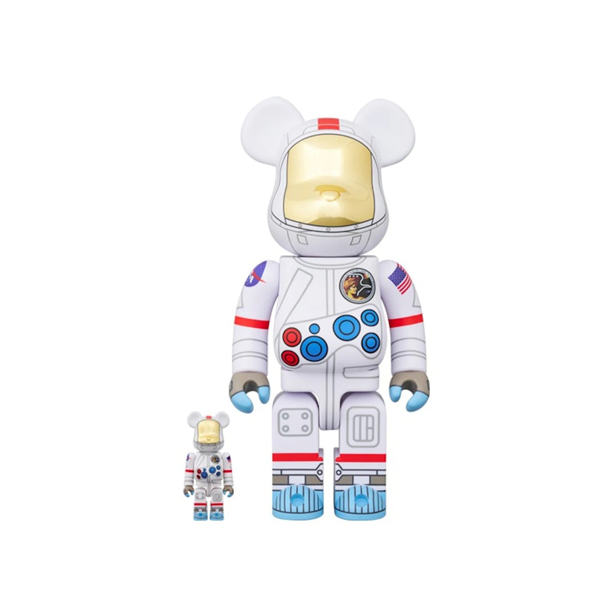 Bearbrick Apollo17 Astronaut 100% & 400% Set - Common Hype