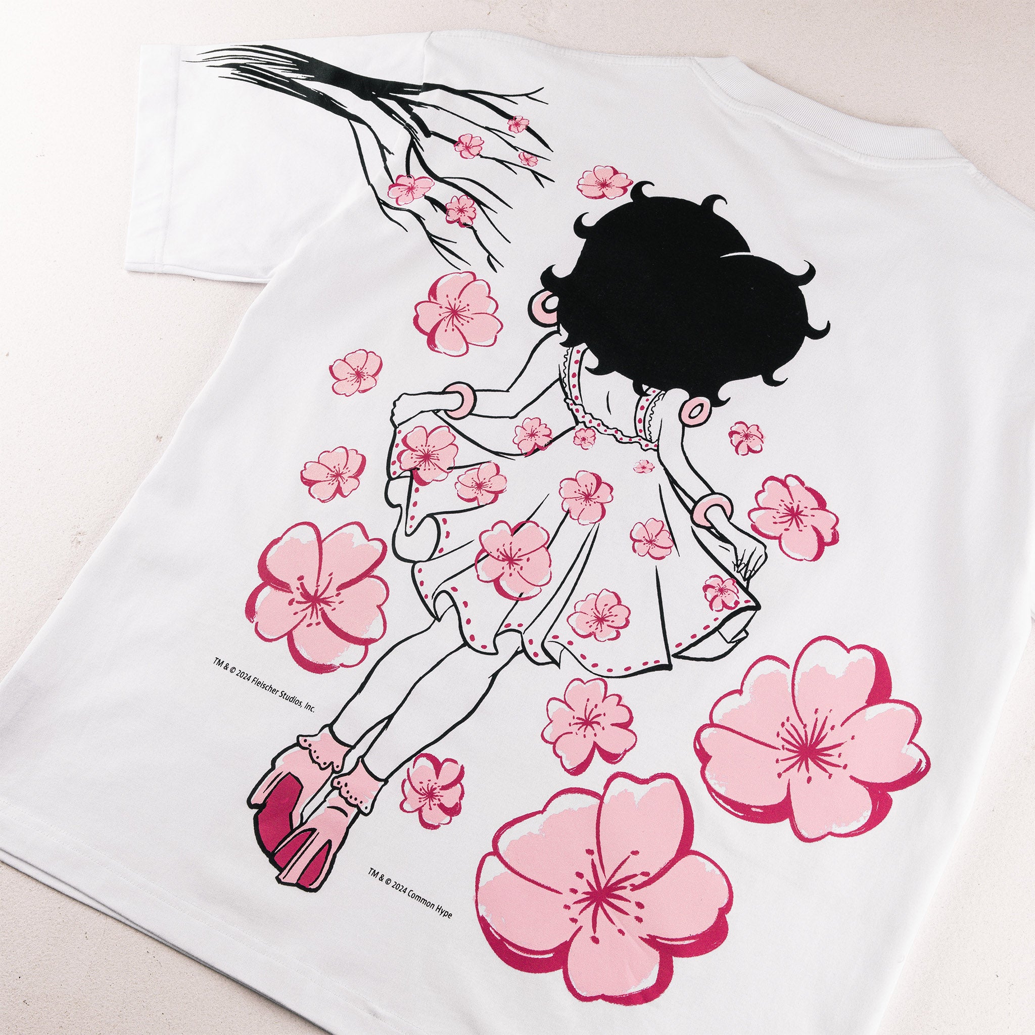 Common Hype x Betty Boop 'Cherry Blossom' AOP Tee White