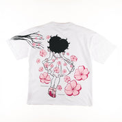 Common Hype x Betty Boop 'Cherry Blossom' AOP Tee White - Common Hype