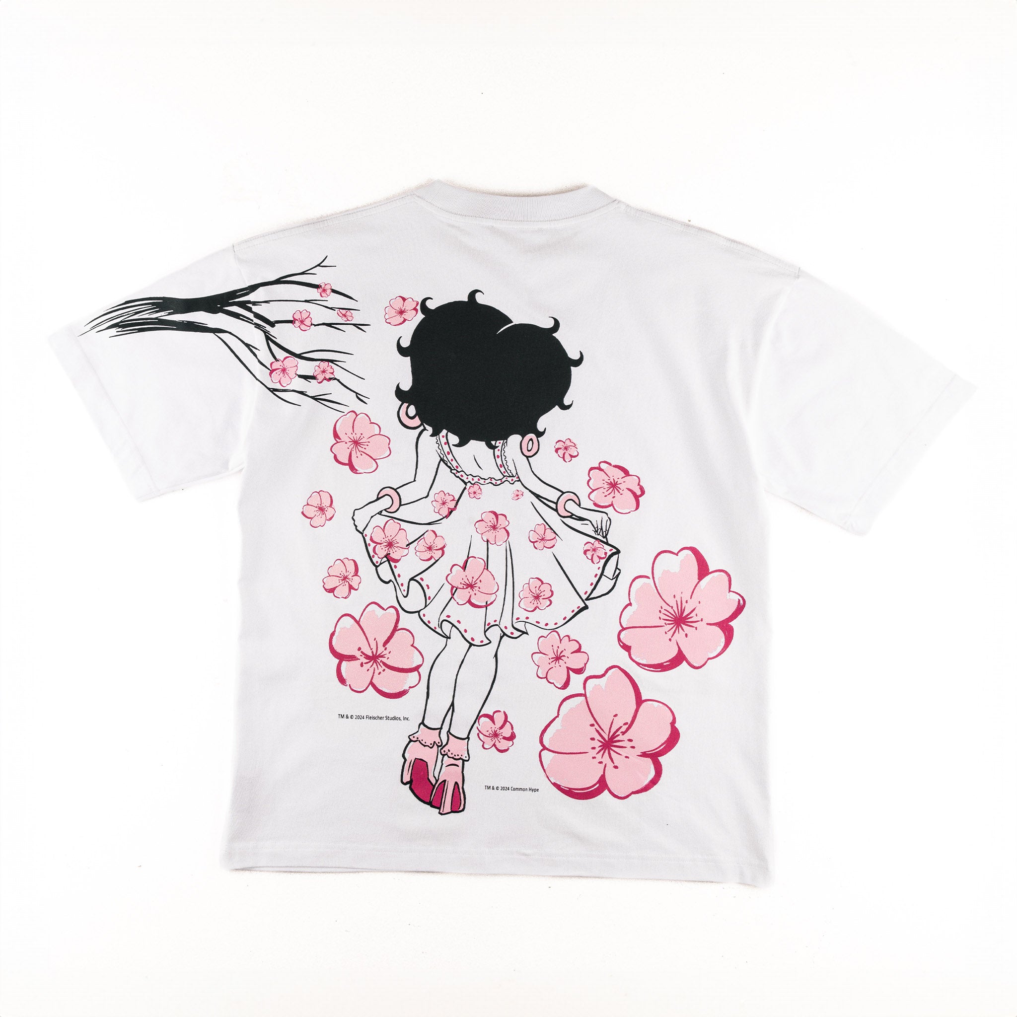 Common Hype x Betty Boop 'Cherry Blossom' AOP Tee White