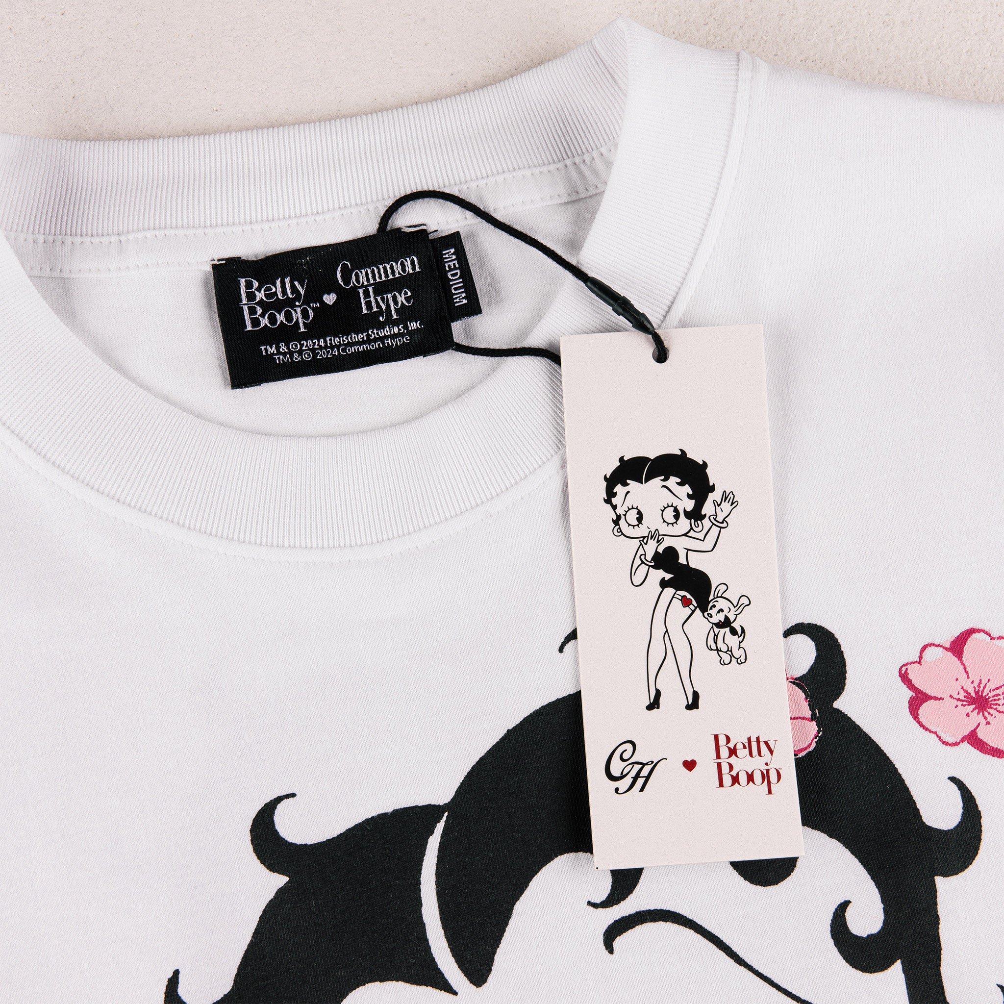 Common Hype x Betty Boop 'Cherry Blossom' AOP Tee White