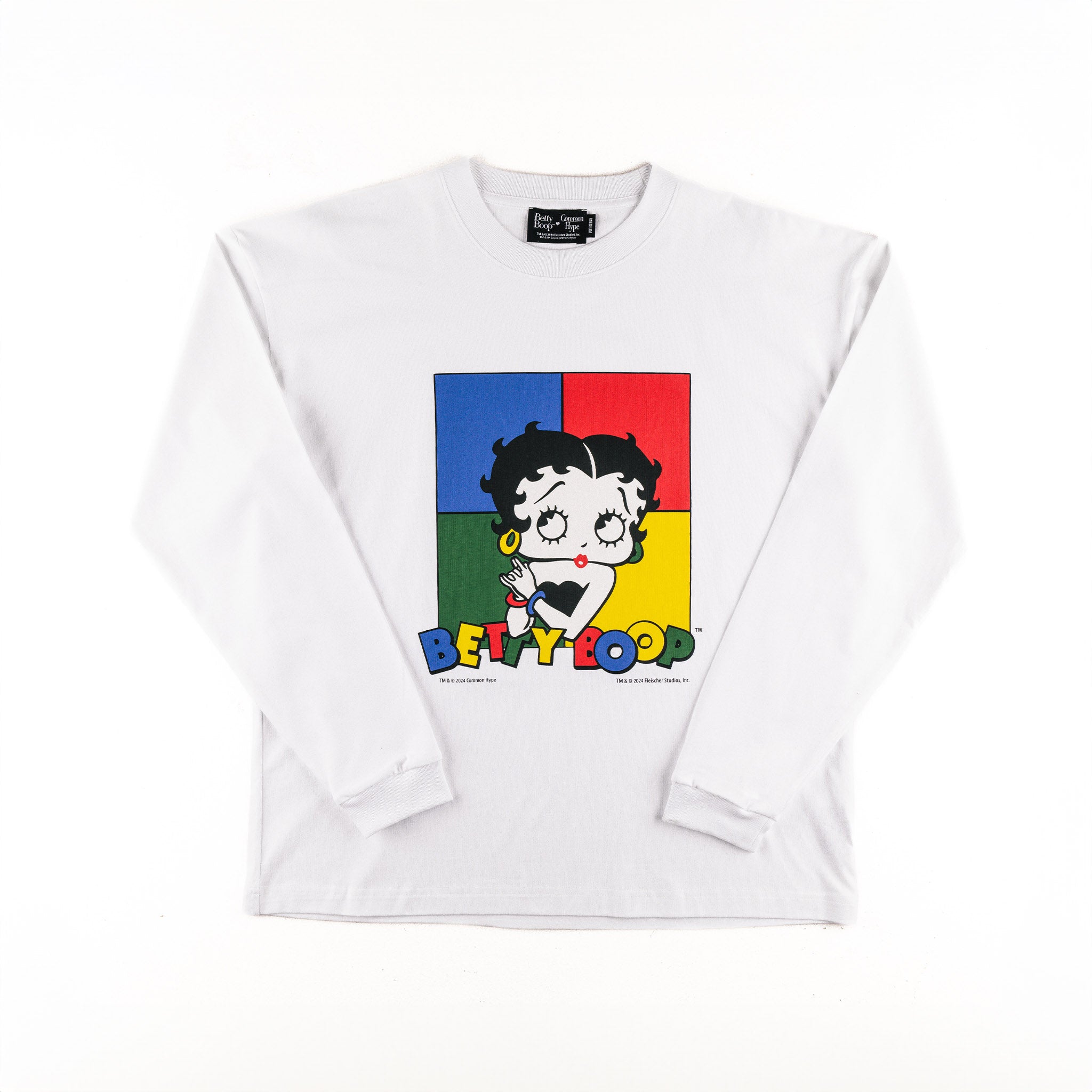 Common Hype x Betty Boop 'Box Betty' LS Tee White - Common Hype