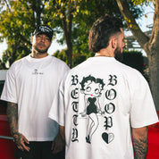 Common Hype x Betty Boop 'Old English' Tee White - Common Hype