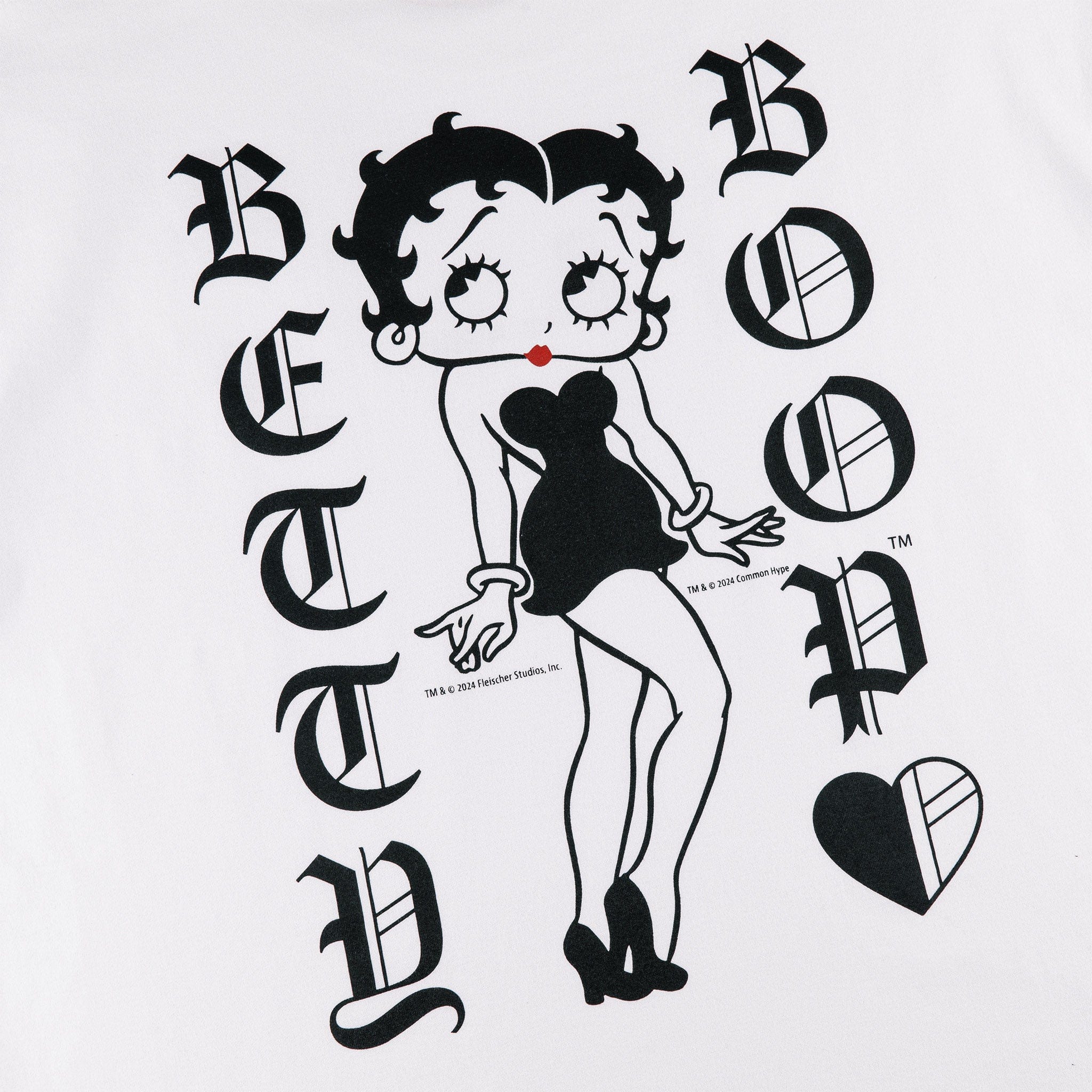 Common Hype x Betty Boop 'Old English' Tee Whi | Common Hype