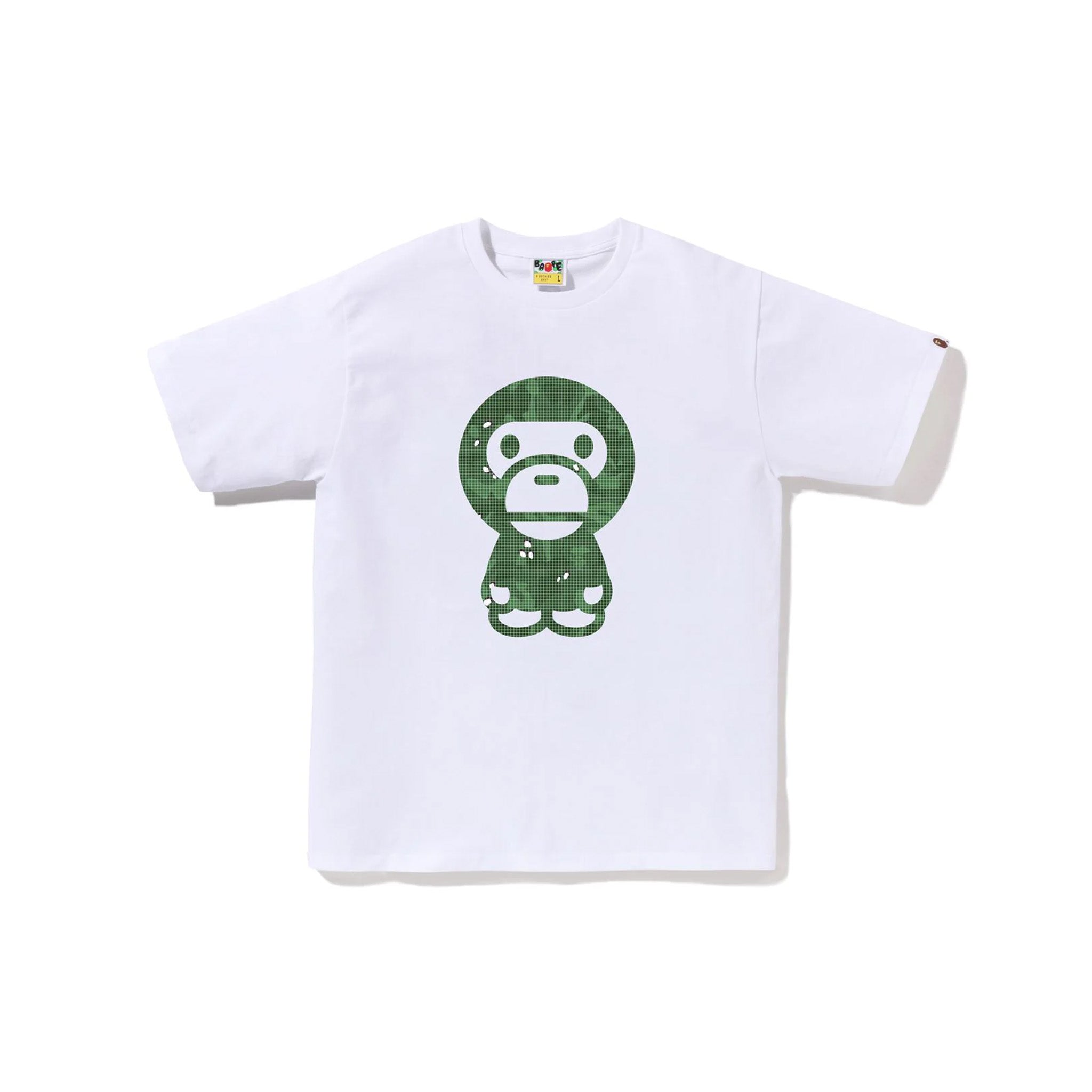 Bape Bitmap Big Bay Milo Tee White - Common Hype