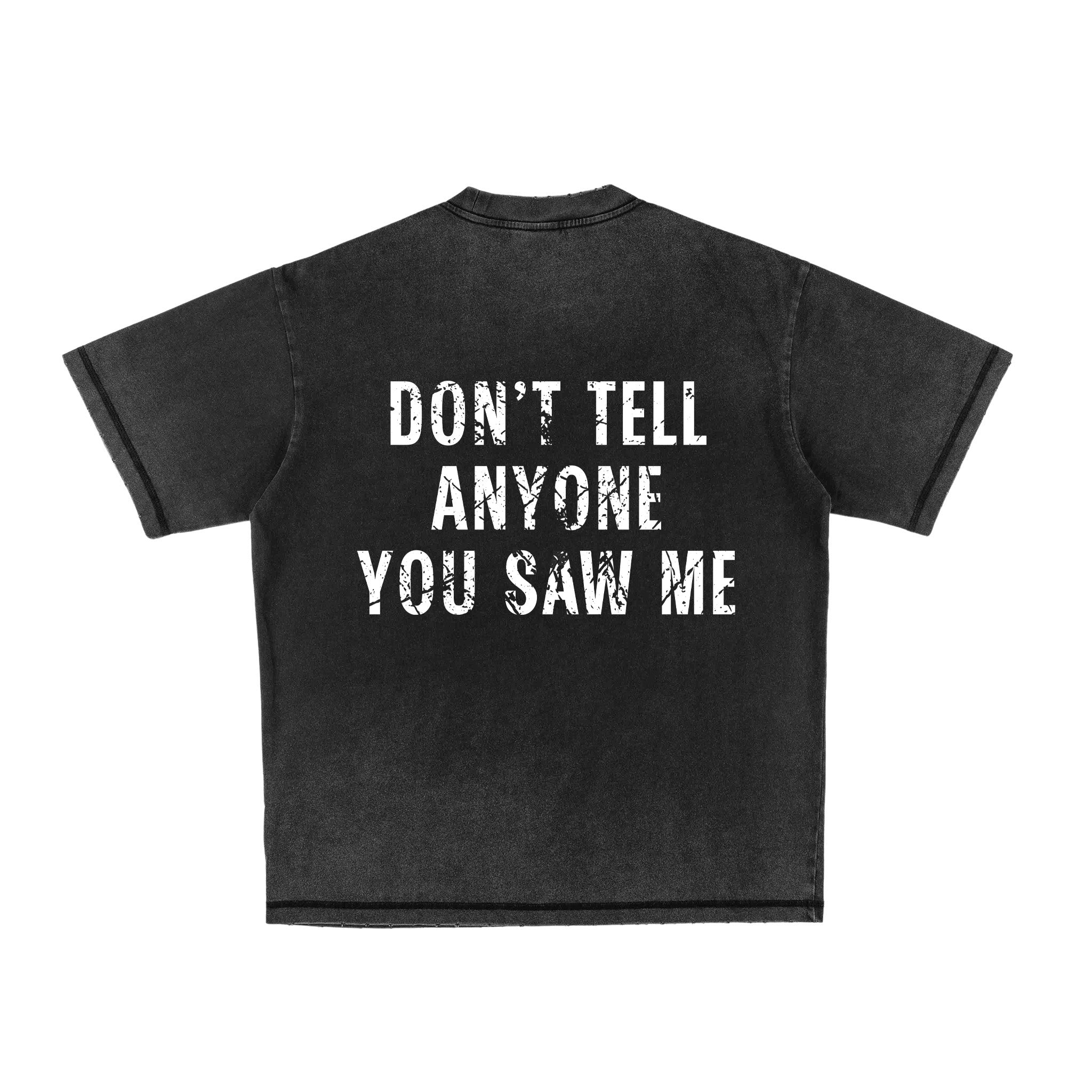 Compliments 'You Saw Me' Black Vintage Shirt - Common Hype