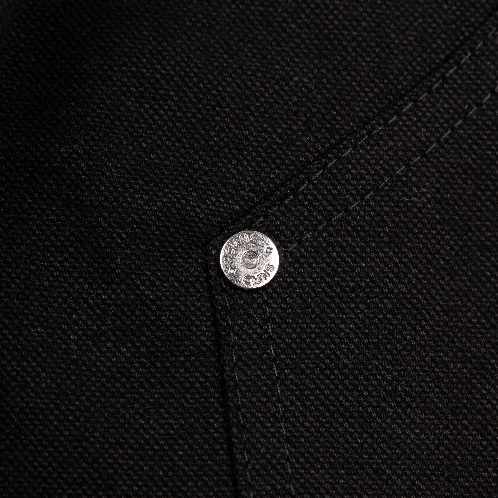 Commons Double Knee Canvas Short Black - Common Hype