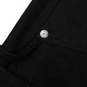Commons Double Knee Canvas Short Black - Common Hype