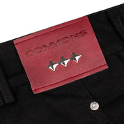 Commons Double Knee Canvas Short Black - Common Hype
