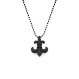 Chrome Hearts Silicone Fleur Necklace in Black
