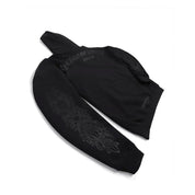 Chrome Hearts Black Pullover Horseshoe Floral Hoodie