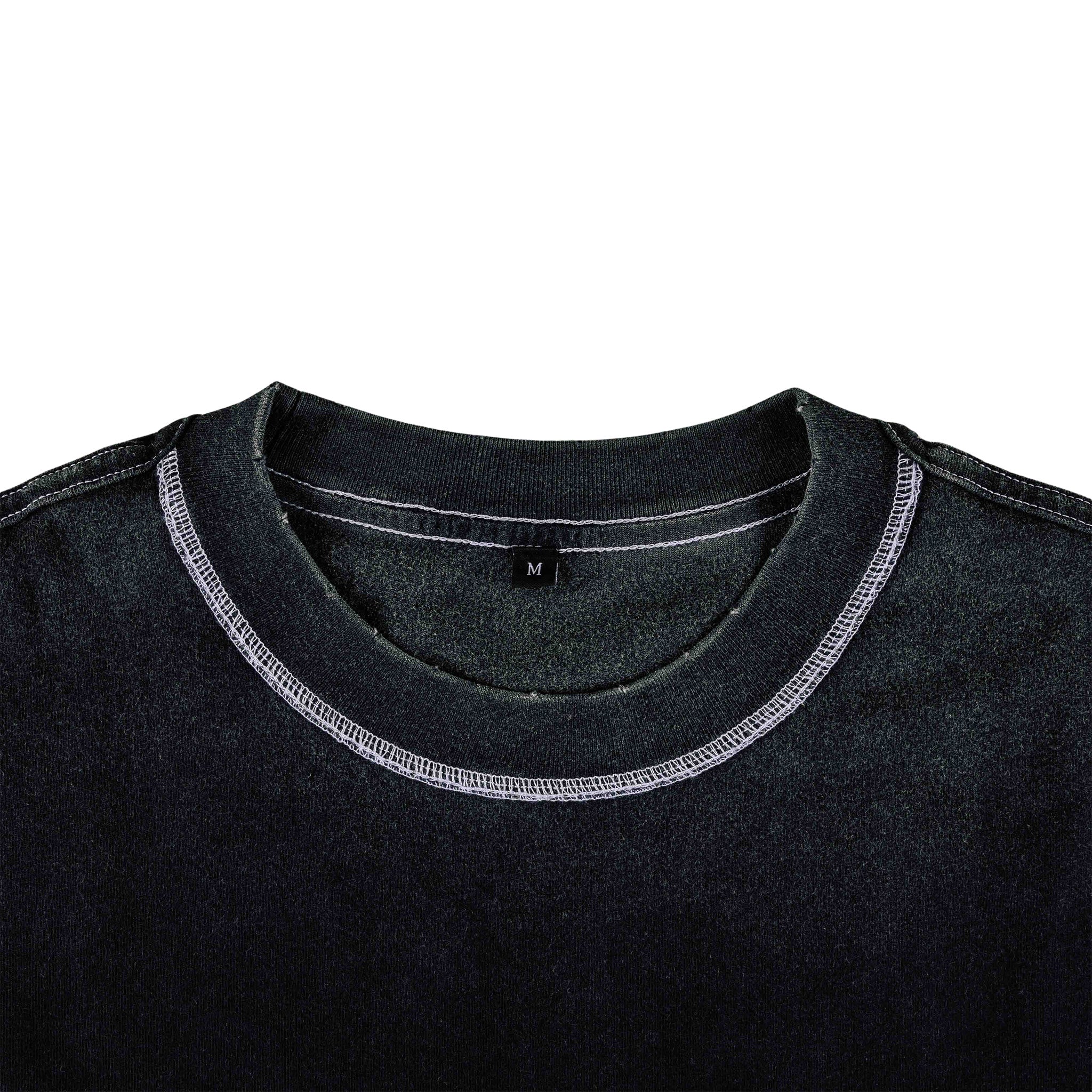 Common Hype Blank 'Black' Contrast Tee