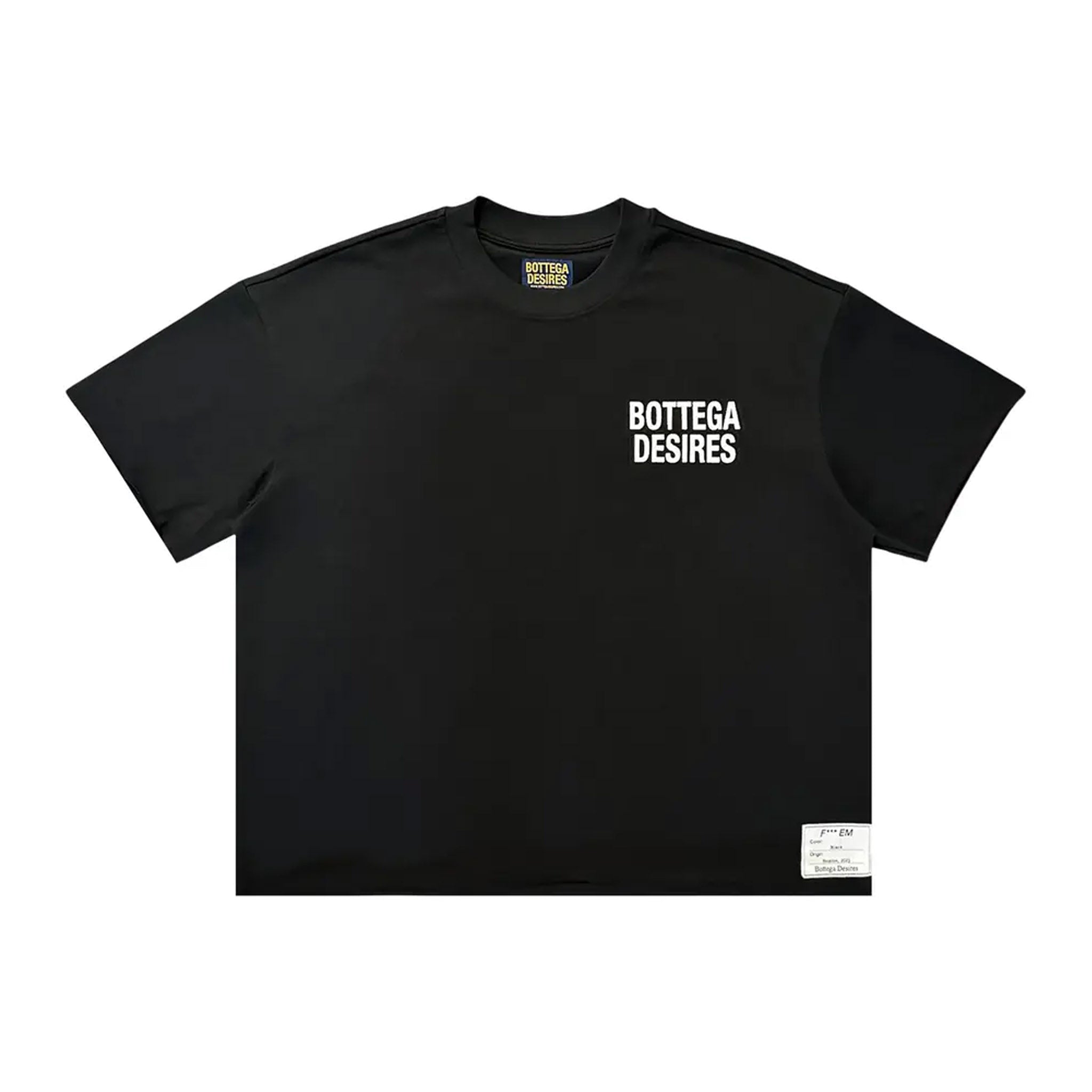 Bottega Desires Fuck Em Black Tee