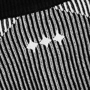 Commons Star Zip-Up Knit Black