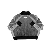 Commons Star Zip-Up Knit Black