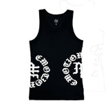 Mixed Emotions Black Script Tank Top