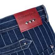 Commons Pinstripe Conductor Denim Pant Midnight Blue - Common Hype