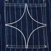 Commons Pinstripe Conductor Denim Pant Midnight Blue - Common Hype