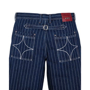 Commons Pinstripe Conductor Denim Pant Midnight Blue - Common Hype