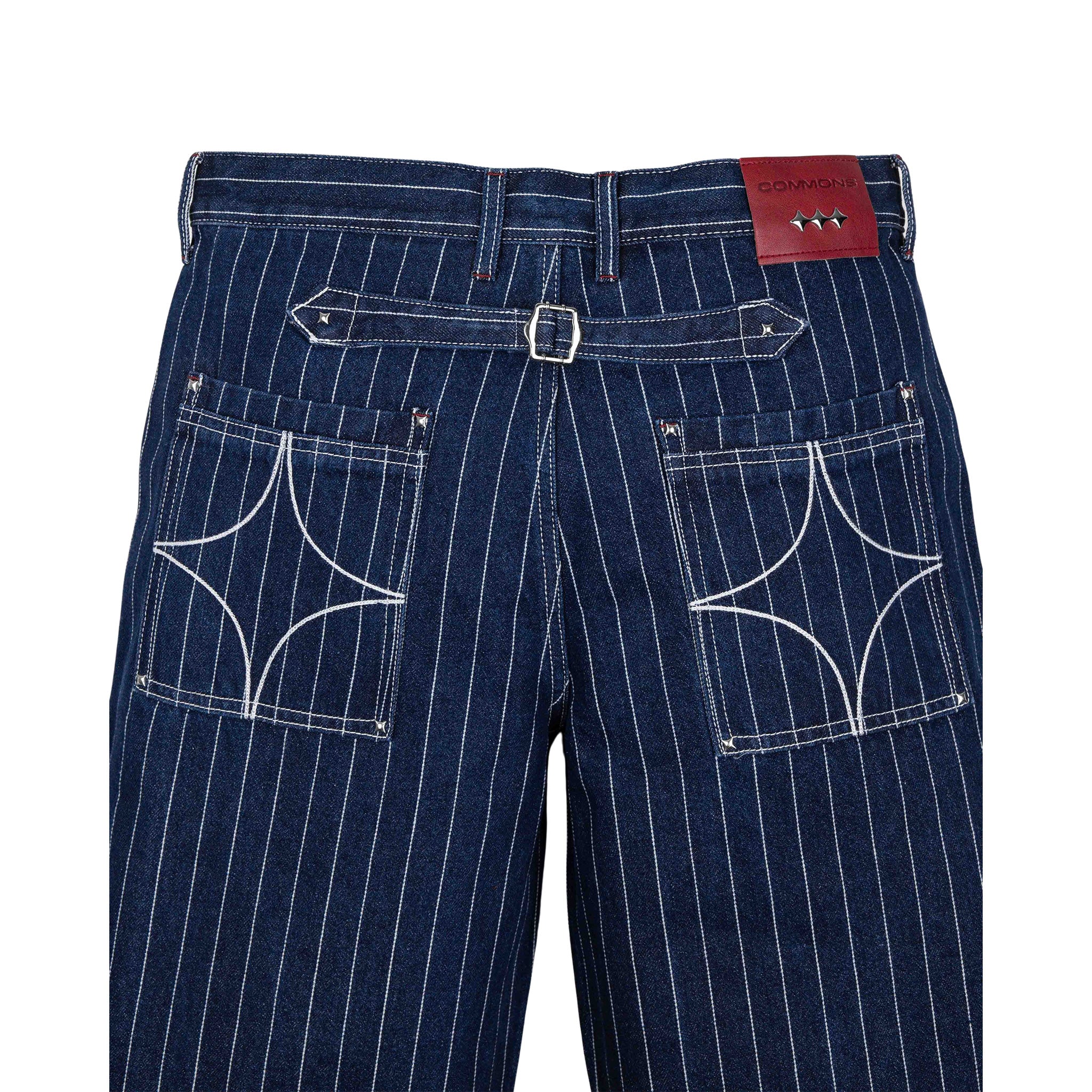 Commons Pinstripe Conductor Denim Pant Midnight Blue - Common Hype
