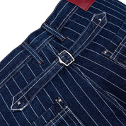 Commons Pinstripe Conductor Denim Pant Midnight Blue - Common Hype