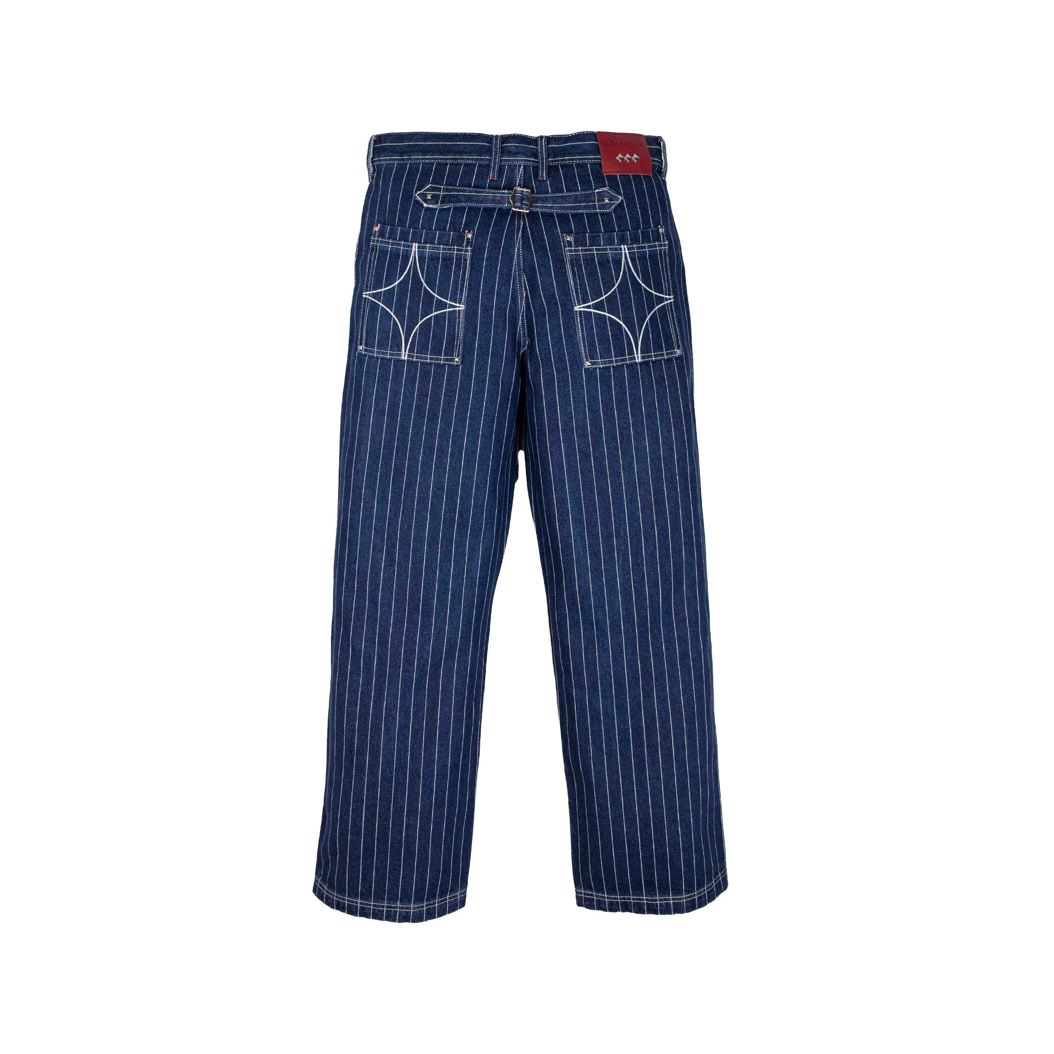 Commons Pinstripe Conductor Denim Pant Midnight Blue - Common Hype