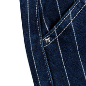 Commons Pinstripe Conductor Denim Pant Midnight Blue - Common Hype