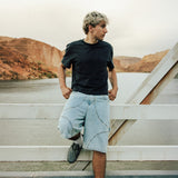 Commons Studios ‘Star’ Washed Denim Short Iceberg